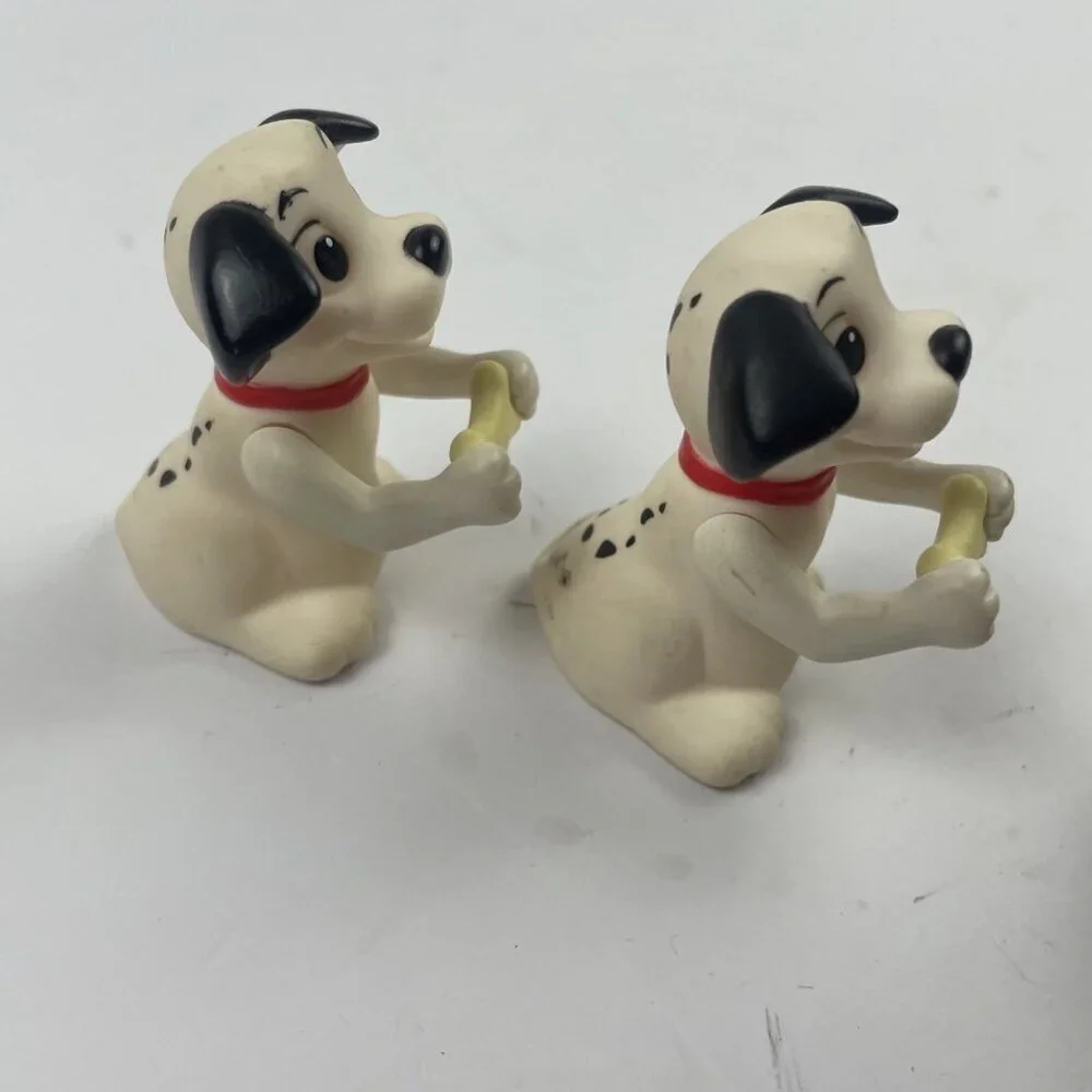 Disney 101 DALMATIANS Figures Dogs Cruella Deville Colonel And Sergeant Set Of 4